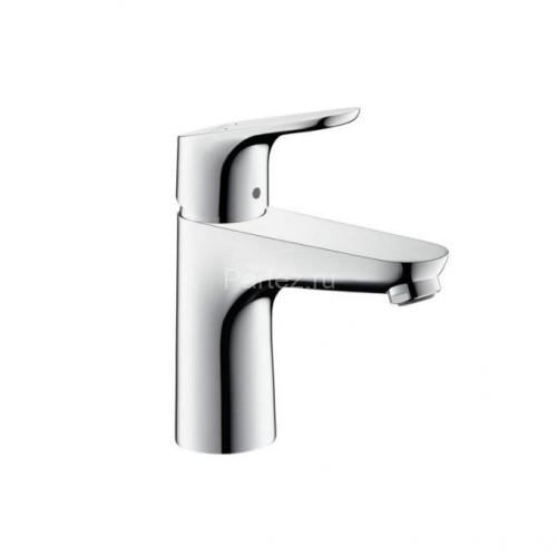 31607000 Focus Смеситель для раковины 100, однорычажный, со сливным гарнитуром, хром