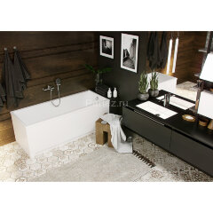 Ванна акриловая Azario LILIANA 150х70 см пристенная, прямоугольная, белый (AV.0012150)