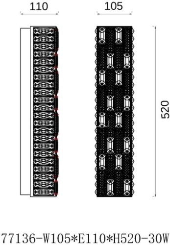 Настенный светильник Fluorite FL1051-3W