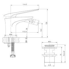 Смеситель Lemark Allegro LM5908CW для биде