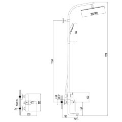 Смеситель Lemark Melange LM4962CW для ванны и душа