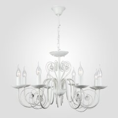 Подвесная люстра Eurosvet 60018/8 белый с золотом