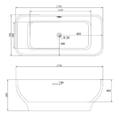 Акриловая ванна Gemy G9220