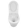 Унитаз приставной Azario 580х360х430 безободковый, быстросъемное сиденье микролифт, с системой смыва