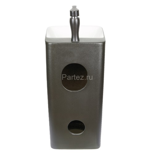 Раковина напольная MELANA MLN-B125BWM черно-белая