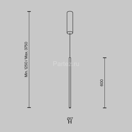 Подвесной светильник Maytoni MOD246PL-L12BSK