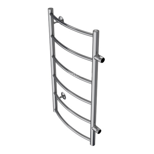 Полотенцесушитель водяной AZARIO VERONA 400/800 6 секций, боковое подключение, 1", хром (AZ04548)