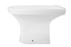 Биде напольное Керамин Санти 350х535х400 угловое скрытое крепление в комплекте, белый (CS00087560)