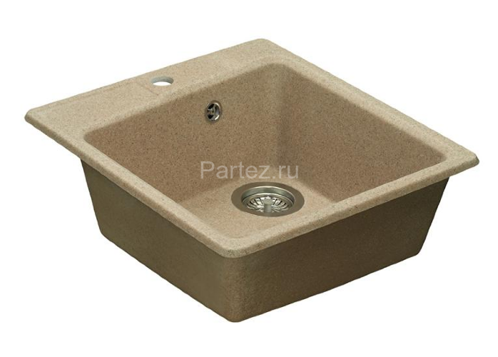 Кухонная мойка AQUATON Парма 510х470х175мм, песочная (1A713032PM220)