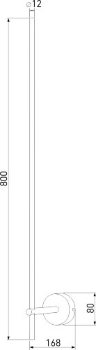 Настенный светильник Elektrostandard 40132/LED латунь