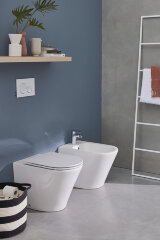 Унитаз приставной Jacob Delafon Rodin+ безободковый, белый (EDAA102-00)