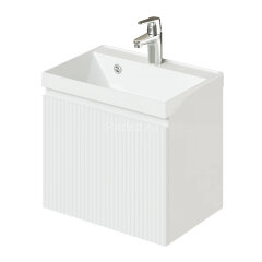 Комплект тумба Итана Kate 50 (494х344х448) подвесная, с раковиной Clarissa 50, бланж (CS00090876)