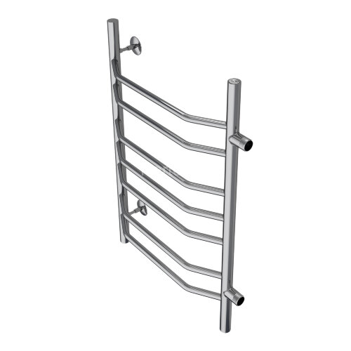 Полотенцесушитель водяной AZARIO RAVENNA 500/800 7 секций, боковое подключение, 1", хром (AZ07558)