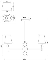 Потолочная люстра Freya FR2028PL-03N