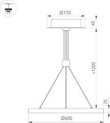 Подвесной светильник Arlight 046243