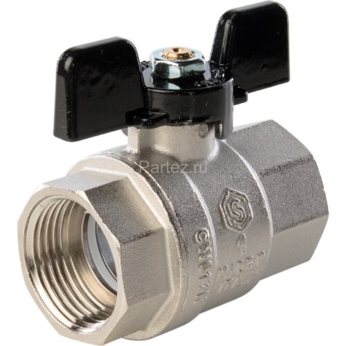 Кран шаровой полнопроходной ВР/ВР бабочка 1" Stout