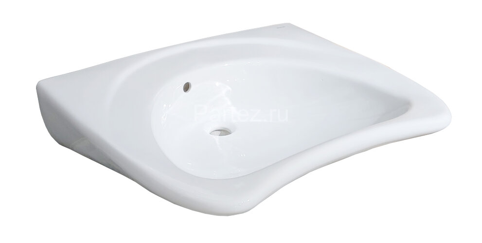 Раковина подвесная Керамин Инклюжн 65 660х555х185 без отверстия, крепление в комплекте, белый (CS000