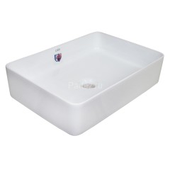 Раковина-чаша Creo Ceramique 500х350х120 накладная, прямоугольная, керамика, белый глянцевый (PU3500