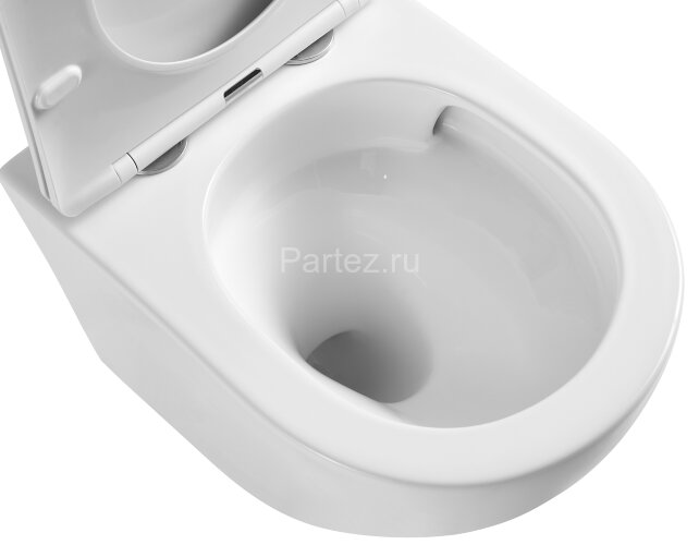 Унитаз подвесной Azario Teramo 515х360х360 безободковый, с системой антивсплеск (Торнадо) в комплект