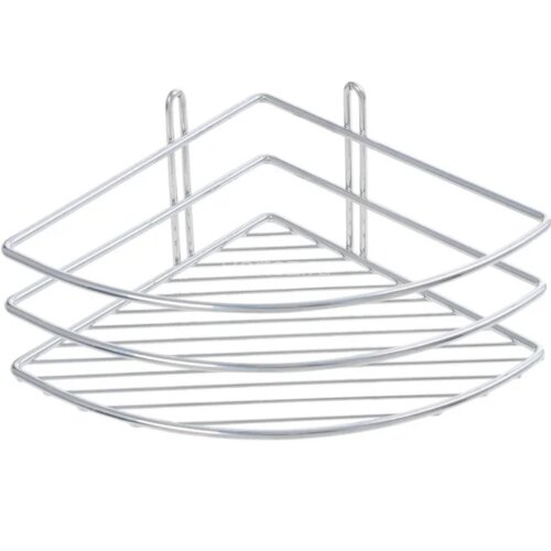 Полка корзина Fixsen угловая, одноэтажная, хром (FX-710-1)