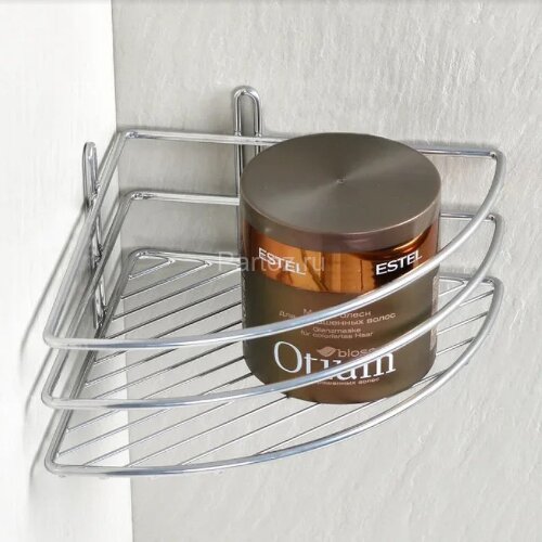 Полка корзина Fixsen угловая, одноэтажная, хром (FX-710-1)