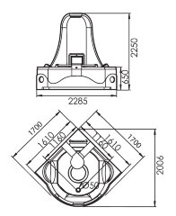 Акриловая ванна Gemy G9070 O