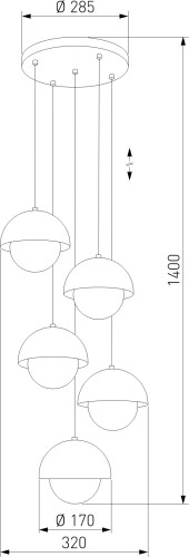 Подвесной светильник TK Lighting 10214 Bono