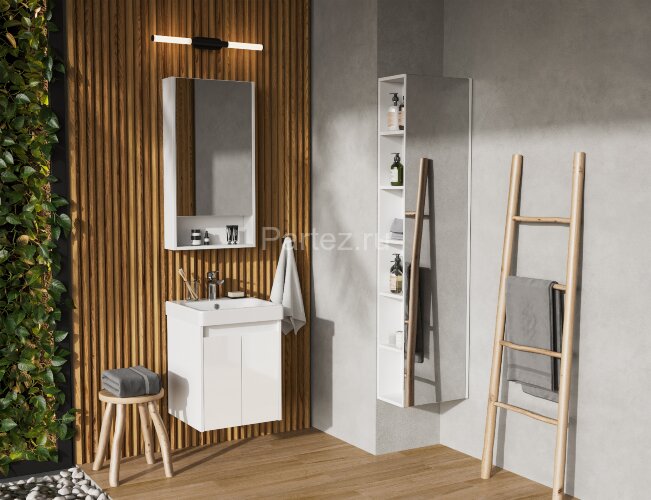 Тумба под раковину AQUATON Сканди 45 Doors универсальная, белый (1A278701SD010)