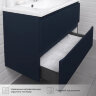 Комплект тумба Итана Kate 80 (787х444х640) подвесная, с раковиной Milena 80, океания (CS00090004)