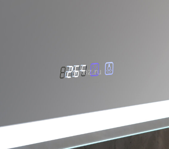 Зеркало-шкаф AZARIO Фиджи 50 508х756х140 c подсветкой и диммером + часы (LED-00002361)