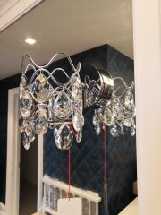 Бра Illuminati MB103910-1A chrome/clear