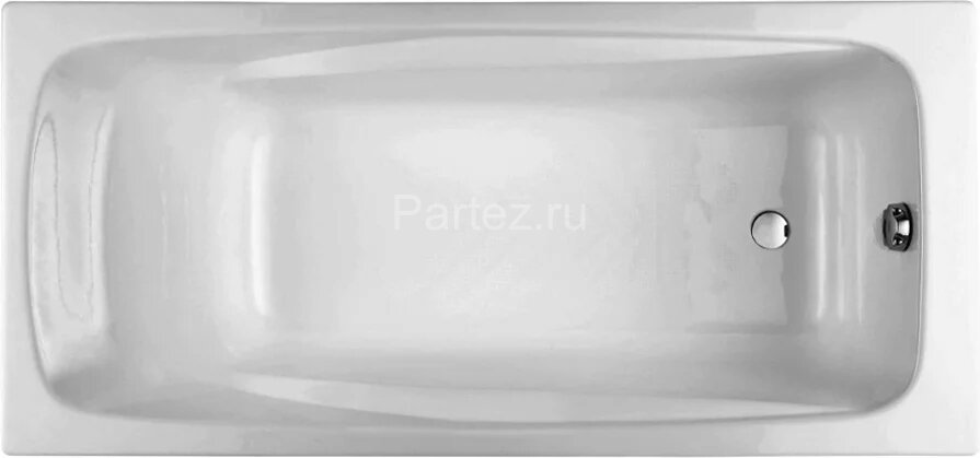 Ванна чугунная Jacob Delafon REPOS 180х85 с антискользящим покрытием, без отверстий для ручек (E2904