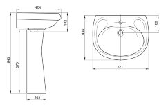 Пьедестал для раковины Santeri Воротынский белый (1.3601.7.S00.00B.0)