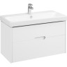 Тумба под раковину Aquaton Оливия 90 подвесная, цвет белый матовый (1A254401OL010)