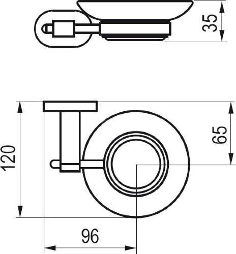Мыльница Ravak CHROME, Хром (X07P187)
