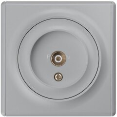Розетка телевизионная TV 1-м СП Florence механизм сер. (1E21101302) OneKeyElectro 2172842
