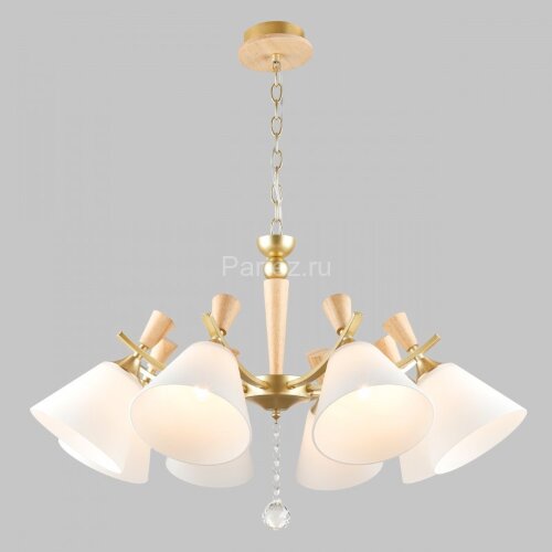 Подвесная люстра Imex MD.6132-8-P-GD+WOOD