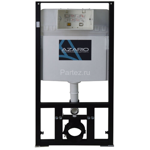 Сет AZARIO инсталляция + Унитаз подвесной Azario Atrio 490x365x360 безободковый, с быстросъемным сид