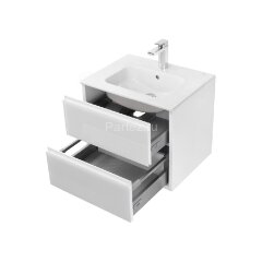 Тумба под раковину AQUATON Римини 60, подвесная, белая (1A226601RN010)