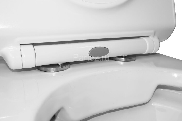 Унитаз напольный Azario FRETTA SQUARE 650х340х770 безободковый с бачком и сиденьем микролифт (AZ-121