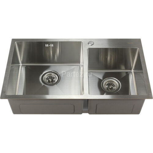 Мойка 8045 MELANA ProfLine 3,0/220 САТИН 2-я чаша, врезная прямоугольная S8045H