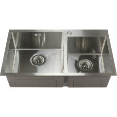 Мойка 8045 MELANA ProfLine 3,0/220 САТИН 2-я чаша, врезная прямоугольная S8045H