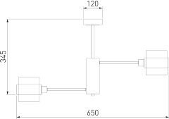 Потолочная люстра Eurosvet 70127/6 черный/дымчатый