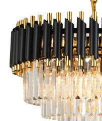 Подвесная люстра Natali Kovaltseva DARIAN 76017/10C GOLD BLACK