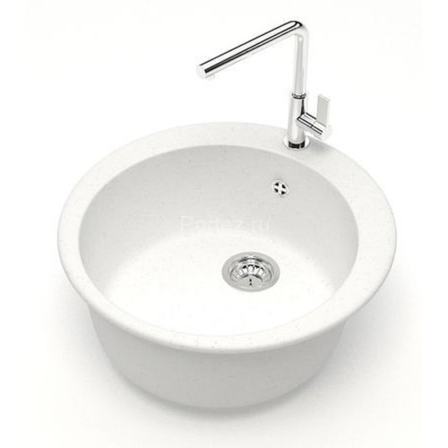 Кухонная мойка AZARIO Vital 507x507x200 искусственный мрамор, цвет Белый (CS00078342)