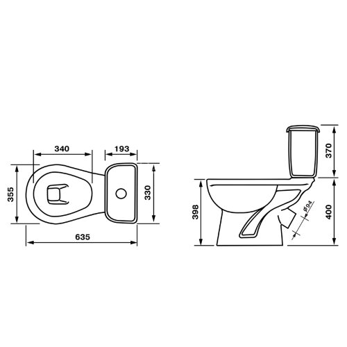 Унитаз-компакт Дора Комфорт горизонтальный выпуск, сиденье с микролифтом, белый (47301130406)