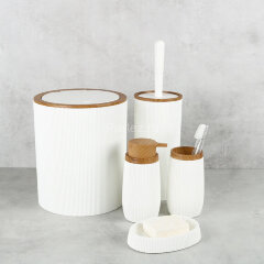 Ёрш для унитаза Fixsen White Boom напольный, пластик, белый (FX-412-5)