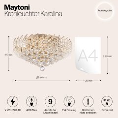 Потолочная люстра Maytoni DIA120-09-G