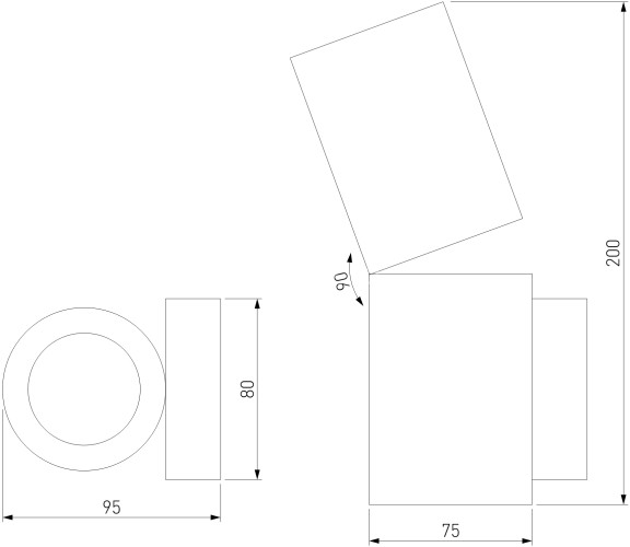 Настенный светильник Elektrostandard 40126/LED черный