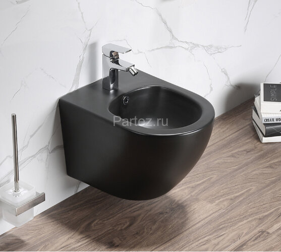 Сет AZARIO Инсталляция для Биде + подвесное биде Azario Grado чёрный матовый (AZ-8040-1001/F-0053-00